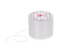 DMiotech Elastic String for Bracelets, 1.2mm Stretchy Strings Stretch Bead Cord White String Thread for Jewelry Bracelet Making Necklaces Beading DIY Craft, 40m/44 Yards