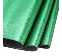 DMiotech Faux Leather Sheet 53 Inch x 12 Inch Metal Soft Grain Green PU Leather Roll for Handmade DIY Craft Projects