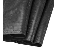 DMiotech Faux Leather Sheet 53 Inch x 36 Inch Alligator Black Crocodile Crocodile Pattern PU Leather Roll for Handmade DIY Craft Projects