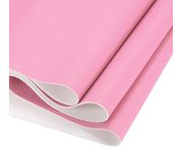 DMiotech Faux Leather Sheet 53 Inch x 8 Inch Soft Grain Pink PU Leather Roll for Handmade DIY Craft Projects