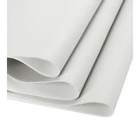 DMiotech Faux Leather Sheet 53 Inch x 8 Inch Soft Grain White PU Leather Roll for Handmade DIY Craft Projects