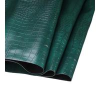 DMiotech Faux Leather Sheet 72 Inch x 54 Inch Alligator Blackish Green Crocodile Pattern PU Leather Roll for Handmade DIY Craft Projects