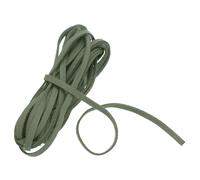 DMiotech Faux Suede Leather Cord 5mm x 5.5 Yards Flat Leather String Thin Leather Strip Lace for Necklace Bracelet Beading Jewelry Making Arts Crafts (Deep Green, 5m)