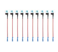 DMiotech Fuse Tap 24V 12V Car Add A Circuit Adapter Blade Fuse Taps Kit 15A M2 Fuses for Automotive Trucks Marine, 10pcs Blue