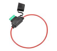 DMiotech Inline Fuse Holder DC 32V 16 AWG Waterproof Blade Fuse Holder 30A for Automotive, Marine, Truck, Motorcycle Green