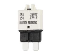 DMiotech Manual Mini Reset Fuse, 32V DC 25A ATC/ATO Auto Circuit Breaker Reset Fuses Low Profile Blade Fuses for Car Truck SUV Marine Boat Motorcycle, White