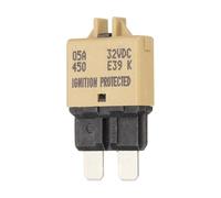 DMiotech Manual Mini Reset Fuse, 32V DC 5A ATC/ATO Auto Circuit Breaker Reset Fuses Low Profile Blade Fuses for Car Truck SUV Marine Boat Motorcycle, Khaki
