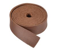 DMiotech Red Brown Faux Leather Strap 0.6 Inch Wide 39 Inch Long Flat Leather Belt Strip 1.3mm Thick Single Sided Cord for Arts Craft DIY, Traction Ropes, Bag Straps