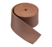 DMiotech Red Brown Faux Leather Strap 1 Inch Wide 39 Inch Long Flat Leather Belt Strip 1.3mm Thick Single Sided Cord for Arts Craft DIY, Traction Ropes, Bag Straps