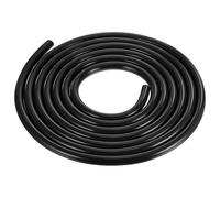 DMiotech Silicone Vacuum Tubing Hose Line, 15Ft 3/16"(5mm) Automotive Replacement Vacuum Hose, 3mm Wall Thickness High Temperature Vacuum Tube 130 PSI Max Pressure, Black