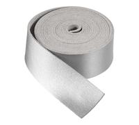 DMiotech Silver Faux Leather Strap 1 Inch Wide 78 Inch Long Flat Leather Belt Strip 1.3mm Thick Single Sided Cord for Arts Craft DIY, Traction Ropes, Bag Straps