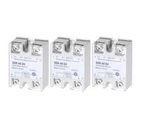 DMiotech SSR-40DA 3-32V DC Input to 24-380V AC Output Single Phase Solid State Relay AC 40A for Industrial Automation, HVAC, Lighting Control 3Pcs