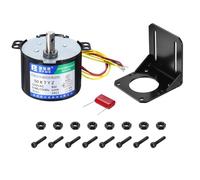 DMiotech Synchronous AC Reduction Motor with Motor Bracket 50KTYZ AC110V 100RPM Ac Motor 5N.CM CW/CCW Low Noise Gearbox Electric Motor for Instrumentation Automation Control