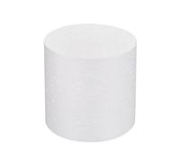 DMiotech White Round Foam Cake Dummy 4 x 4 Inch Dummy Cake Set for Birthday Party Decorating Crafts Display