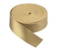 DMiotech Yellow Faux Leather Strap 0.8 Inch Wide 78 Inch Long Flat Leather Belt Strip 1.3mm Thick Single Sided Cord for Arts Craft DIY, Traction Ropes, Bag Straps