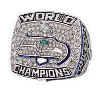 DmiTesoros NATIONAL FOOTBALL CHAMPIONSHIP RING 2013 Seattle ,CHAMPIONSHIP RINGS WITH WOOD BOX GIFTS FOR CHRISTMAS AND BIRTHDAY