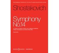 Dmitri Shostakovich: Symphony No. 14 - Vocal Score - Sikorski (SIK2514 K): auf Verse von Federico García Lorca, Guillaume Apollinaire, Wilhelm ... Bass und Kammerorchester. Klavierauszug.