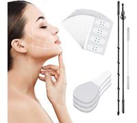 DMJJSD® V Face Sticker 80Pcs Face Tape Lift Face Thin Tape Face Lift Band, Face Lift Stick, Chin Lift Tape, Face Lifting Tape Invisible for Tightening Skin and Eliminating Wrinkles