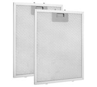 DMJJSD2 Pack Cooker Hood Filter Replacement 320x260mm Metal Grease Filter Universal Extractor Fan Extractor Fan Filters 5-Layer Aluminum Kitchen Cooker Hood Grease Filters Hood Vent Filter