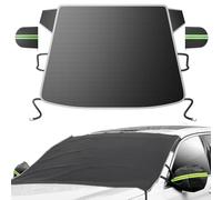 DMJN [2025 Upgraded Windshield Cover for Ice and Snow [Full Coverage Winter Protection]-Heavy Duty Car Snow Cover, Against Snow, Ice, Frost and Water, Suitable for Cars, SUVs, and Trucks-Medium