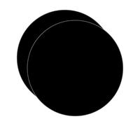 DMJOULI 25cm Acrylic Sheet Black Round Perspex Sheet,1mm Perspex Sheets Cut to Size Plastic Sheet for Home Decor,Painting,Sign and More Craft DIY(2pcs)