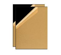 DMJOULI Black Acrylic Sheet A3 Square Perspex Sheet,1mm Thick Panel Plastic Sheet Perspex Sheets Cut to Size Acrylic Discs for Picture Frame Painting DIY Crafts Display Stand Projects(2pcs)