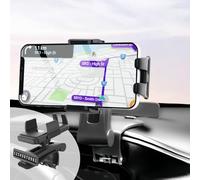 DMJWAN Car Mobile Phone Holder 360 Degree Rotatable - Dashboard Mobile Phone Holder Car Clip Holder Car Phone Mount Suitable for 4 to 7 inch smartphones