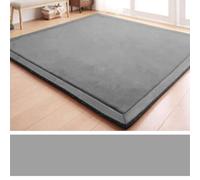 Dmkjdzsw Coral Velvet MatArea Rugs,Yoga Mat Exercise Pads,children'sLarge Foldable Play Mat, Extra Soft Activity Floor Mat Playroom Bedroom-D-200 * 200cm