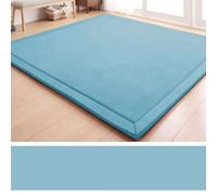 Dmkjdzsw Coral Velvet MatArea Rugs,Yoga Mat Exercise Pads,children'sLarge Foldable Play Mat, Extra Soft Activity Floor Mat Playroom Bedroom-G-100 * 180cm