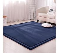 Dmkjdzsw Coral Velvet MatArea Rugs,Yoga Mat Exercise Pads,children'sLarge Foldable Play Mat, Extra Soft Activity Floor Mat Playroom Bedroom-E-150 * 150cm
