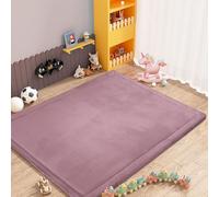 Dmkjdzsw Coral Velvet MatArea Rugs,Yoga Mat Exercise Pads,children'sLarge Foldable Play Mat, Extra Soft Activity Floor Mat Playroom Bedroom-D-100 * 200cm