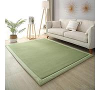 Dmkjdzsw Crawling Mat for Baby Non-slip，Nursery Rug，Coral Velvet Area Rugs，2cm Thick Kids Carpet-Moss Green-80 * 100cm