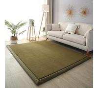 Dmkjdzsw Crawling Mat for Baby Non-slip,Nursery Rug,Coral Velvet Area Rugs,2cm Thick Kids Carpet-Olive Green-120 * 120cm