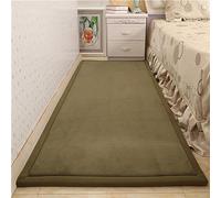 Dmkjdzsw Play Crawling mat for Nursery Baby, Extra Soft Activity Floor Mat for kids Playroom Bedroom-Olive Green-100 * 150cm