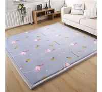 Dmkjdzsw Play Crawling mat for Nursery Baby, Extra Soft Activity Floor Mat for kids Playroom Bedroom-Flamingo 4-60 * 100cm