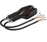 DML7TC Rear Light 2PCS Universal Motorcycle Turn Signal Lamp Color Projection Sequential Flowing Flash Indicator Lights Running Light