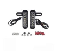 DML7TC Rear Light Motorcycle Dual-function Number Plate Auxiliary Brake Light Lamp 12V Running Stop Tail Lights Turn Signals Universal