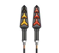 DML7TC Rear Light Motorcycle Turn Signal Lights Sequential Flowing Water Flash Indicator Lamp 10mm Dual-color Light