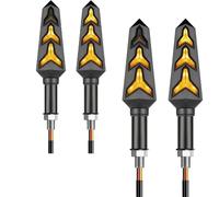 DML7TC Rear Light Motorcycle Turn Signal Lights Sequential Flowing Water Flash Indicator Lamp 10mm Dual-color Light