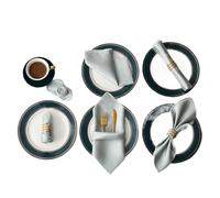 DMLAYHP 12Pcs 30X30cm Satin Table Napkin Soft Wedding Banquet Square Table Napkins Dinner Party Decoration(6)