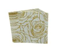 DMLAYHP 20Pcs/Bag Gold Rose Napkins Paper Pattern Decoupage Napkin Paper Tissue for Wedding Decor Party Table Supplies