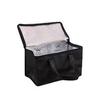 DMLAYHP Food Delivery Bag Food Thermal Bag Picnic Bag Cookware Storage Bag with Handle Portable Lunch Bag Beer Delivery Bag for Family Outdoor Activities(Black,28x14x17cm)
