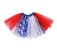 DMLBC Red White Blue Star Tutu Skirt for Women American Flag Tutu Skirt Adult USA Patriotic Tutu Costume Party Accessories, G, L