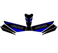 DMLHL Decorative anti-slip mat Motorcycle Body Fairing Sticker Fuel Tank Pad Throttle Knee Pad Grip Sticker Protector For K&awasaki For Z400 400(Style 2)