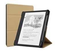 DMLuna Tri-Fold Stand Case for 10.2" Kindle Scribe 1st Generation - 2024/2022 Release, Premium PU Leather Cover with Auto Sleep Wake Function, Built-in Pen Holder, Magnetic Closure, Khaki