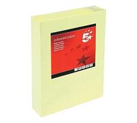 DMO 5 Star Coloured Copier Paper Multifunctional Ream-Wrapped 80Gsm A4 Medium Yellow 500 Sheets