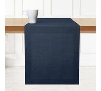 D'Moksha Homes Small Short Thanksgiving Holiday Table Runner Or Dresser Scarf 14 X 36 Inch Midnight Navy Blue
