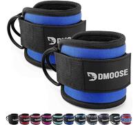 DMoose Fitness Ankle Strap for Cable Machine - One Size Fit with Premium Padding Cuffs, Ankle Bands for Working Out, Booty Workouts, Leg Extension, Hip Abductors, Kickbacks & Lower Body Exercises