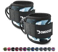 DMoose Fitness Ankle Strap for Cable Machine - One Size Fit with Premium Padding Cuffs, Ankle Bands for Working Out, Booty Workouts, Leg Extension, Hip Abductors, Kickbacks & Lower Body Exercises
