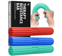 DMoose Fitness Flex Resistance Bar for Physical Therapy - Non-Slip Odorless Material, Exercise Bar for Tennis & Golfers Elbow Tendonitis Relief-Wrist and Forearm Strengthener & Grip Strength Trainer